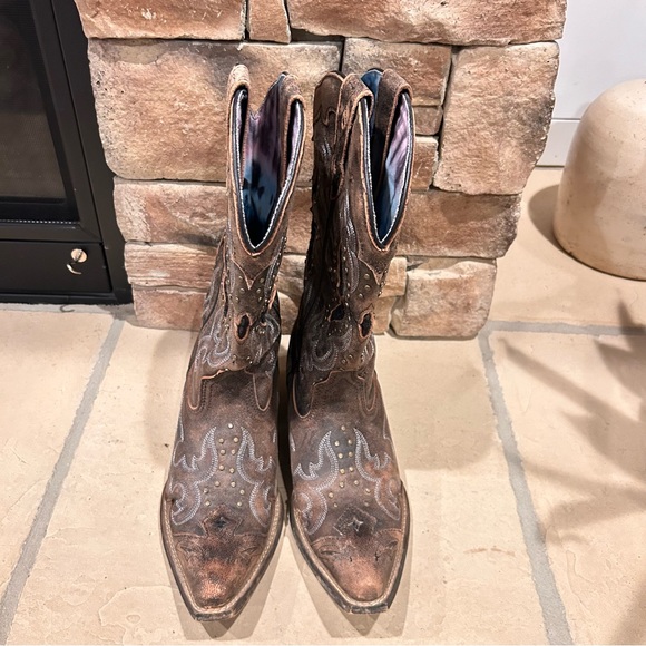 LAREDO Lucretia Women’s Studded Western Boots- Snip Toe Size 8.5 - Picture 4 of 14